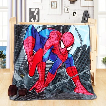 Disney Spiderman Desene animate, Moale, Cald, Coral Fleece Pătură de Pluș Arunca 150x200cm pe pat de copil Avion pentru copii pentru Copii Băieți Cadou de Ziua de nastere