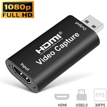 O Carduri de Captura Video 1080P HDMI USB 2.0 de Înregistrare Video, pentru Jocuri de Streaming de Predare Întâlnire Live de Radiodifuziune