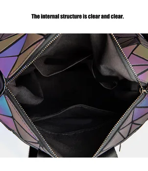 NOI Geometrice rucsac femei Luminos rucsac Lux pentru femei de Moda-geanta Capacitate Mare de Transport Gratuit