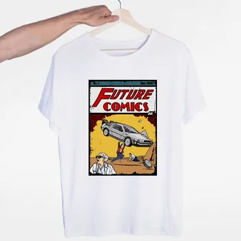 Bărbați Inapoi in Viitor Film Clasic de Științe T-shirt, O-Neck Mâneci Scurte de Vară de Moda Casual Unisex Bărbați și Femei Tricou