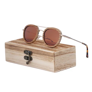 BerWer 2020 lemn ochelari de Soare din Lemn Polarizat ochelari de Soare pentru Barbati Ochelari UV 400 Protecție Ochelari din Lemn Cutie de Original