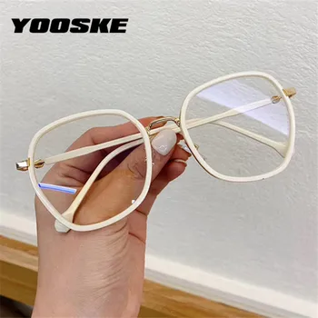 YOOSKE 2020 Lumina Albastra Anti-Cadru Ochelari de Calculator Ochelari de vedere Pentru Femei Vintage pentru Bărbați Ochelari cu Rame Transparente