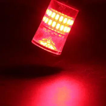 4x 7443 Luminoase de culoare Roșie Intermitentă Strobe Spate de Alertă de Siguranță Frână Coada Lumini cu LED-uri Becuri intermitent în mod Constant pentru modul de frânare