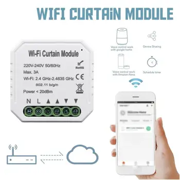 WiFi Inteligent Telecomanda Wireless Cu Timer Potrivit Pentru Electric Cortina Și Electric Cu Role Orb Fără Fir Control De La Distanță