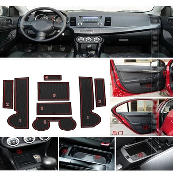 Auto-styling caz pentru Mitsubishi Lancer EX Sport 2008-Masina Non-Alunecare Interior cupa pernă de Ușă Saltea de caz pentru accesorii auto
