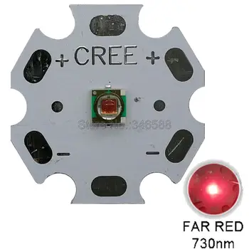 10buc 1W 3W Cree XLamp XPE XP-E Departe Roșu de 730nm de Mare Putere LED-uri Margele 1.9-2.4 V 350-1000mA Planta Crește Emițător LED-uri Bec Lampa