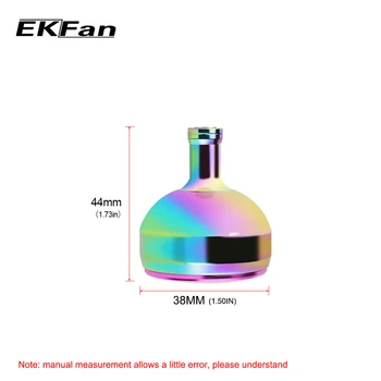 EKFan 1 buc 38MM Metalice Colorate Rolă de Pescuit Mâner Pentru Roata de Tors parti Fara rulment