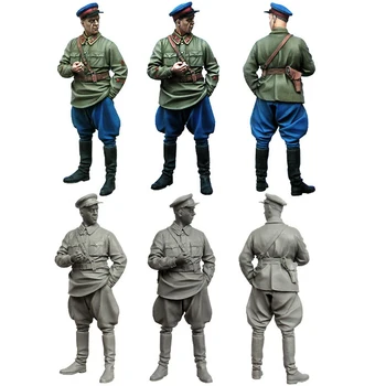 1/35 Ofițer NKVD, Rasina Model Soldat GK, al doilea Război Mondial temă militară, Neasamblate și nevopsite kit