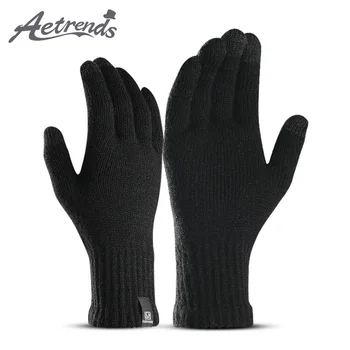 [AETRENDS] Mănuși de Iarnă pentru Bărbați și Femei Tricot Ecran Tactil Elastic Moale Lână Garnitură O-0052
