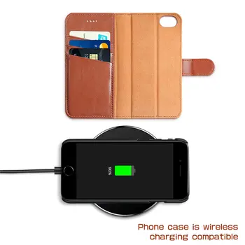 Pentru iPhone SE 2020 Caz Pentru iPhone 7/8 Caz SUPCASE Magnetice Detașabil Detașabil din Piele Portofel Caz Acoperire Flip Cu Slot Card
