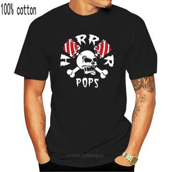 Neu Horrorpops Craniu Și Bomboane Trupa de Punk Rock Alb T-Shirt pentru Bărbați S-3Xl Tricou Retro
