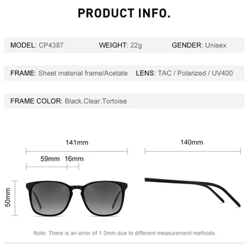 CAPONI ochelari de Soare Barbati Cinci Culori de Moda Stil Vintage Ochelari Ray Taie Polarizat Ochelari de Soare Piața Drving de sex Masculin Nuante CP4387