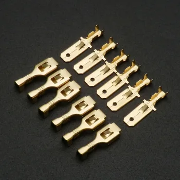 10 Piese/lot 1 2 3 4 6 8 6.3 mm Electrice Multi-Conector Bloc Terminal Pin Cabluri