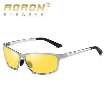 AORON Brand de Aluminiu și Magneziu Bărbați ochelari de Soare Polarizat Design Conducere Ochelari de Soare Oglindă Ochelari de Accesorii de Moda 6520