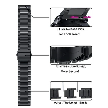 Pentru samsung Galaxy Watch Active2 44mm 40mm bandă Magnetică milanese Loop curea 20mm otel inoxidabil brățară brățară pentru active 2