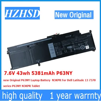 7.6 V 43wh 5381mAh P63NY nou Original P63NY Baterie Laptop N3KPR Pentru Dell Latitude 13 7370 N3KPR