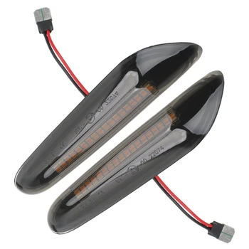 LEEPEE Masina Indicator LED-uri Dinamice de poziție Laterale Lumina de Semnalizare Lumini care Curge Apa Pentru BMW E90 E91 E92 E93 E60 E87 E82 E61