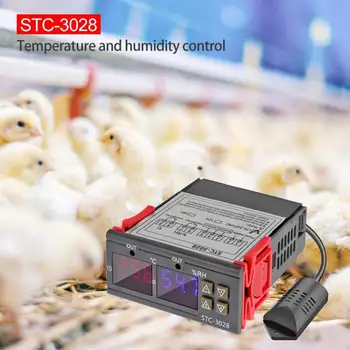 STC-3028 Digital de Temperatură și Umiditate Controller Termometru Higrometru Dezumidificator 12V 24V 110-220V Interior Umiditatea Camerei Metru