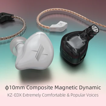 KZ EDX 10mm Compozit Magnetic Dynamic Drive Unitate de Metal În Ureche Căști HIFI Joc de Sport DJ IEM ZST AS10 ZS10 ZSN ZSX Pro X C10 C12