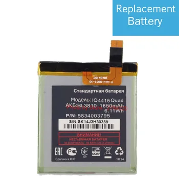 3.7 V, 1650mAh Înlocuire BL3810 Baterie Pentru Fly IQ4415 Quad BL 3810 Bateria Baterii Baterii de Telefon Mobil