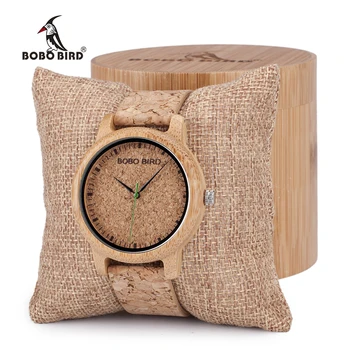 BOBO PASĂRE Ceas de Cuplu Bărbații Bambus Cuarț Ceasuri de mana din Lemn de Lemn de Ceasuri pentru Femei Cadou relogio masculino