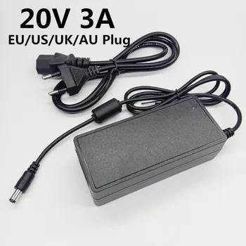 20V 3A sursă de alimentare universală 20 volt putere adaptor Convertor DC 20V3A comutare adaptor UE NE-a UNIT AU plug 5.5mmx2.1mm