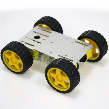 Robot de Metal 4wd Auto Șasiu C101 Cu Patru TT Motor Roata Pentru Arduino Uno R3 Diy Filtru Eduational Kit de Predare
