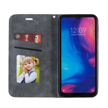 Retro din Piele Caz Magnetic pentru Xiaomi Redmi Nota 7 Pro Flip Cover Portofel pentru Xiomi Redmi 7 7A Note7 7Pro Redmi7 Caz de Telefon