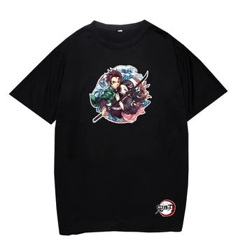 Băieți și Fete Tee Topuri de Vara T-shirt Anime Demon Slayer Cămașă de Moda cu Maneci Scurte Tricou Moale și Casaul