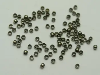 1000 buc farfurii de Argint Aur Bronz Bronz Placat cu Alama Rotunde 3mm Sertizare End Margele