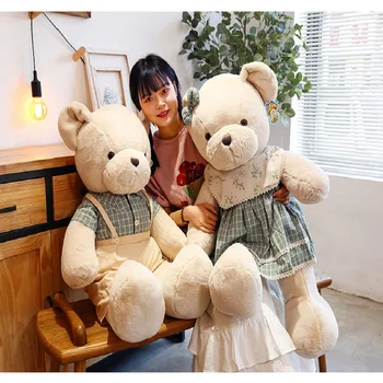 Cuplurile care suporta cadouri de Ziua de naștere pentru copii si fete Noi jucării de pluș rochie de urs păpuși