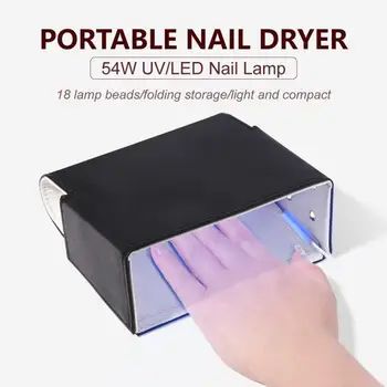 Noul Design 54W UV LED Lampa de Unghii Nail Dryer 18 LED USB Mini Pliabil Gel de Repede Uscătoare poloneză Lampa de Unghii de Arta Instrumente de Manichiură
