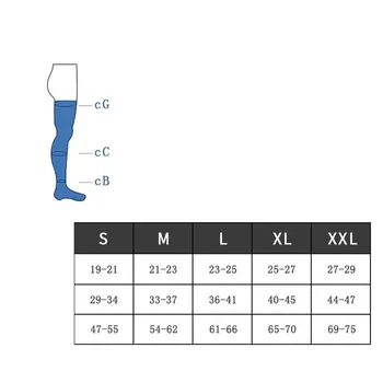 1 Pereche/SET 30-40mmHg Vițel Lungime de Compresie Ciorapi de Îngrijire Ciorap Varice Anti-oboseala de Compresie Ciorapi