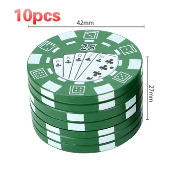 10buc Țigară Gadget Planta Cutter Cip de Poker Stil Tutun Tocat de Fumat Pipa Accesorii 3-strat de Condimente Iarba Cutter