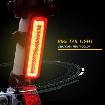 Rezistent la apa lumina din spate farol accesorii pentru biciclete biciclete rearcycle reîncărcabilă faruri Coada de lumină usb Pentru Ciclism 100 Lumeni