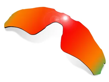 Glintbay 2 Bucati ochelari de Soare Polarizat Lentile de Înlocuire pentru Oakley Radar EV Calea de Foc Roșu și Verde Smarald