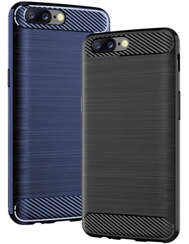 OnePlus 5 caz de culoare albastră (albastru), carbon serie, caseport