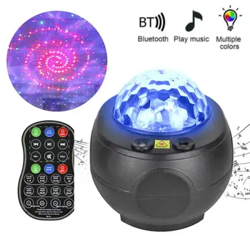 LED Bluetooth Cerul Înstelat Laser Galaxy Proiector Lumina USB Alimentat de Control de la Distanță Player de Muzică Disco Etapă Efect Decorativ, Lampa