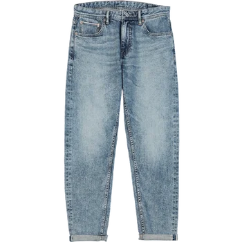 SIMWOOD 2021 Primăvara anului Nou Slim-Fit Conic Tivi Blugi Denim Bărbați Plus Dimensiune Casual, de Înaltă Calitate Jean de Îmbrăcăminte de Brand SK130116