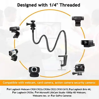 Camera Suport pentru Webcam Brio 4K C925e C922x C922 C930e C930 C920 cu Birou Maxilarului N1HD