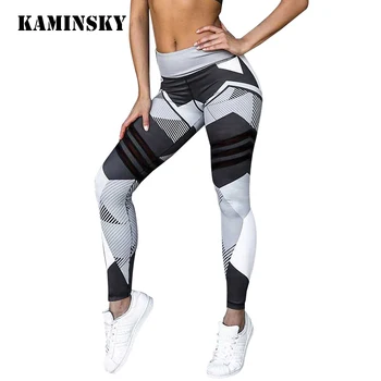 Kaminsky Vânzare Femeile Imprimare Jambiere Femei Fitness Pantaloni Push-Up Pantaloni Haine Sportive Leggins Jegging De Înaltă Elastic Jambiere