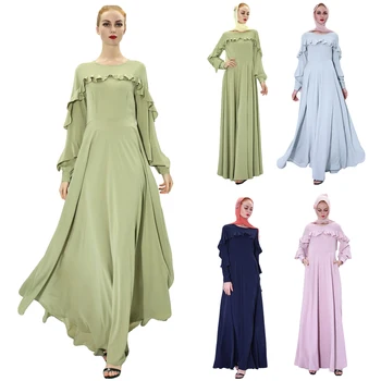 Dubai Femei Musulmane Rochie Lunga Unduiri Elegante Rochie De Bal Caftan Arabe Jilbab-Ul Maxi Halat De Ramadan Islamic Îmbrăcăminte Rochii De Petrecere Nou