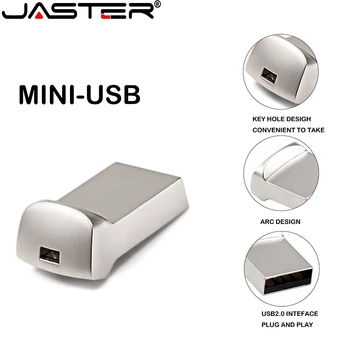 JASTER Mini Metalen Unitate Flash Usb 4G 8G 16 Gb 32 Gb 64 Gb Personaliseren Pen Drive Usb memory Stick U Schijf Cadou Personalizat Logo-ul