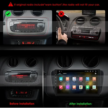 Android 10 GPS Auto Radio Pentru Seat Ibiza 6j 2009 2010 2012 2013 Navigare GPS 2 Din Ecranul radio Audio Player Multimedia