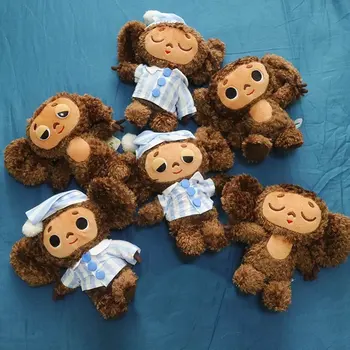 Rusia Urechi Mari Maimuță Cu Pălărie de pluș jucărie cheburashka papusa moale Rusia Anime copil jucărie copii dorm potoli setea papusa