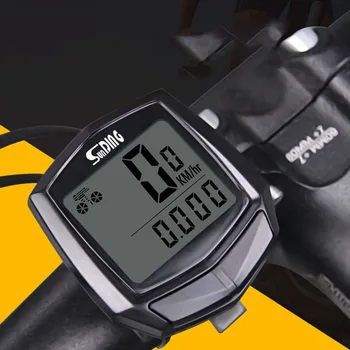 Rezistent la apa Biciclete Calculator Cu LCD Display Digital Biciclete Kilometraj Vitezometru Bicicleta prin Cablu Cronometru Accesorii de Echitatie