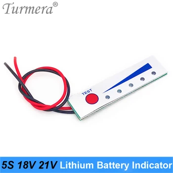 Turmera 5S 18V 21V indicator de Baterie Tester Baterie de Litiu de Capacitate Displayer Module pentru Burghiu Electric Șurubelniță 18V 21V Utilizare