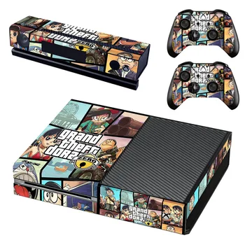 Grand Theft Auto V GTA 5 Piele Autocolant Decal Pentru Microsoft Consola Xbox One și 2 Controllere Pentru Xbox One Skin Sticker