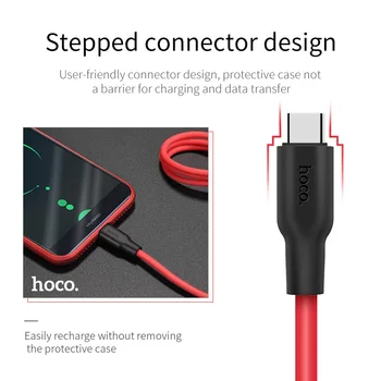 HOCO USB de Tip C Cablu pentru Samsung Galaxy S8 S9 USB C Încărcare Rapidă de Date Cablu de Sincronizare pentru Huawei P10 Tip C, Eco-friendly Silicon