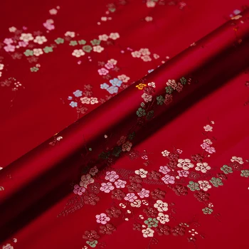 Tesatura Jacquard Tesatura Brocart pentru cusut Kimono și Cheongsam tesatura satin pentru DIY
